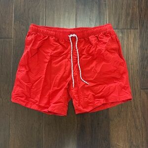 Goodfellow Men's Red Swim Shorts